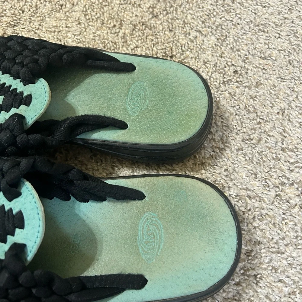 Chubasco Sandals Turquoise Unisex Aztec Summer Beach Black Outdoor Size 10 Men's